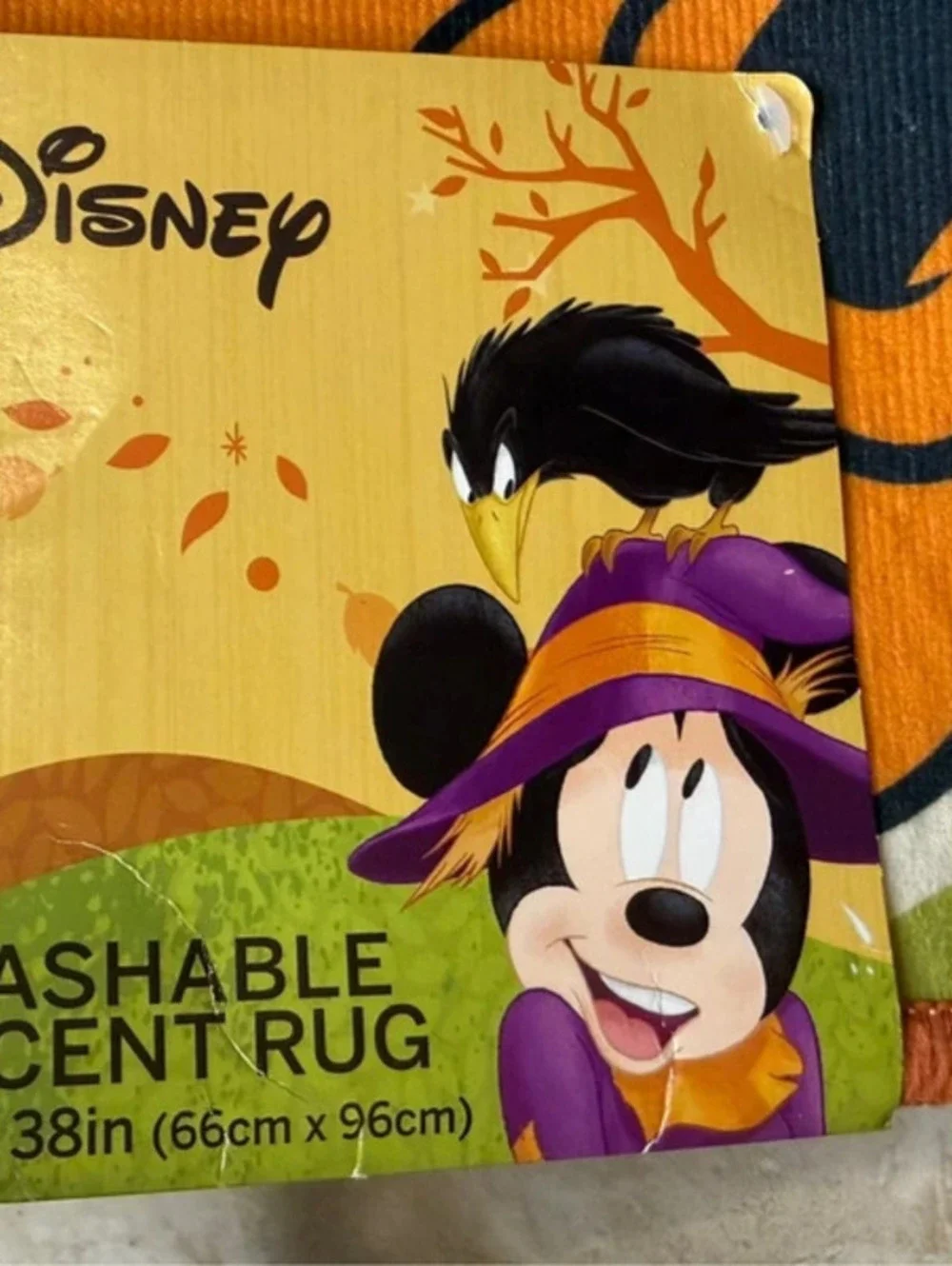 Disney Washable Accent Rug Featuring Mickey and Minnie Mouse